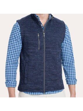 Johnnie-O Blue Men's Tahoe Vest Knit Size M JMVT1100 Admiral